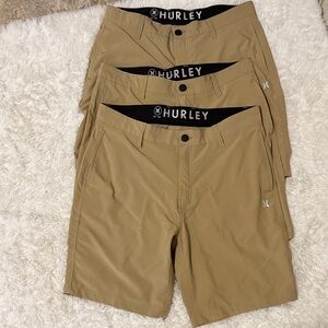 Hurley Men's Khaki Hybrid Shorts 3 new pair